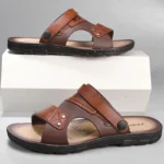 Fashion Casual Men's Sandals Summer Slip On Sandals Men Classic Beach Shoes For Men Outdoor Leather Sandals Male Slippers