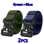 Best Men’s Tactical Belt Versatile Outdoor Hunting Canvas Belt Golf Combat Survival High Quality Canvas Nylon Sport Belt for Man