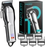 Professional Cordless Hair Clippers and Trimmer Set for Men, Barber Kit for Home Use