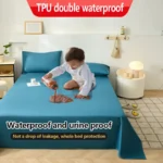 KDJEIKZ  Waterproof Matted Oversized Bed Sheet Incontinence Prevention Urinary Pad Bedspread Cover Dustproof Washable No Pillow