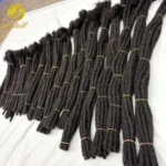 6-20inch 0.6cm Regular Loc Extension Human Hair 50 Strands Full Handmade 100% Human Hair Loc Dreadlock Extension for Men Women