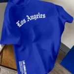 Men's Summer 100% Cotton Fashion Los Angeles Letter Printed - Image 12