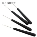 Plastic Knitting Crochet Needles For Jumbo Braiding Twist Hair Weaving Dreadlock Micro Latch Hook Black Yellow Extensions Tools - Image 4