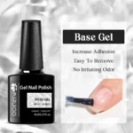 3pc Base Gel No-wipe Matte Top Coat Nail Gel Polish Set Long Lasting Functional Nail Art Soak Off UV LED Gel For Nails Manicure - Image 2