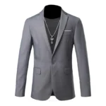 Boutique Fashion Solid Color High-end Brand Casual Business Men's Blazer Groom Wedding Gown Blazers for Men Suit Tops Jacke Coat - Image 21