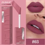 Matte Velvet Lipstick Lip Gloss Waterproof Smooth Long-Lasting Non-sticky Non-transfer Deep Red Nude Y2K Daily&Party Makeup Gift - Image 7