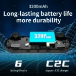 ANBERNIC RG40XX H Handheld Game Console 4” Screen Linux System Joystick RGB Lighting Effect RG40XXH Video Player Trimui Console