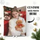 1 Custom Christmas Couple Photo Flannel Blanket – High-Definition Print That Doesn’T Fade, Soft and Skin-Friendly, Machine Washable, Suitable for Bedroom Beds, Watching Shows on the Sofa, Christmas Camping Warmth – 100% Premium Polyester – Perfect as a Romantic Christmas Gift for Boyfriend or Girlfr
