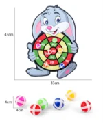 Child Montessori Toys for Kids 2 to 4 Years Old Cartoon Animal Dart Board Sticky Ball Family Interactive Educational Toys Baby - Image 6