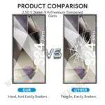 3 Pcs Tempered Glass For Samsung Galaxy S26 S25 S24 S23 S22 Ultra Plus FE A57 A56 A36 A17 Screen Protector Full Protective Glass - Image 3
