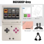 ANBERNIC RG35XXSP 3.5” IPS Screen Flip Handheld Console Linux 64G System HDMI-compatible TV Output 64G Portable Gaming Console
