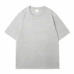 Summer Men’s Short Sleeve Cotton T-shirt Solid Color T-shirt