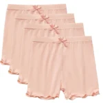 4Pcs Kids Dance Bike Play Shorts Girls Shorts Safety Pants Children Cute Bow Under Dress Skirt School Uniform Underpants 2-14Y - Image 9