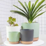 Plastic Flowerpot Flower Plant Pot Balcony Courtyard Potted Plants Bonsai Flowerpot with Drainage Home Garden Tray macetas - Image 2