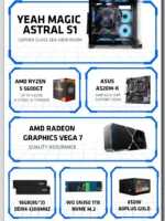 YEAH MAGIC  AMD Ryzen 5 5600GT  Gaming Desktop 16GB(8G*2) DDR4 3200 1T NVME SSD ARGB 7 Fans Win 11 Home Gamer Desktop PC in US - Image 2