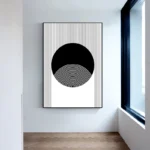 Abstract Modern Art Geometrical Shapes Poster Canvas Painting Black White Wall Art For Living Room Home Decoration Mural