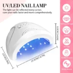 Nail Gel Polish Kit with Nail Drill and UV Light for Beginner Whole Nails Set Professional Manicure Salon & Home Art Tools Kit - Image 3