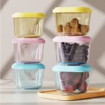 6 Pcs Baby Food Storage Containers - PP Material Steamable & Leak-Proof, Infant Feeding Bowls for Freshness, Stackable Organizer - Image 6