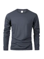 Men’s Long Sleeve T Shirts Casual Round Neck Moisture Wicking Tees Male Tops Sports comfortable versatile Men’s T-shirts