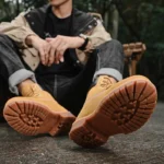 High Top Boots Hiking Shoes Men Anti-slip Outdoor Shoes Men Lace-up Comfortable Soft Breathable Casual Sneakers Shoes Men
