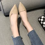 Women Fashion Pointed Toe Slip on Shoes Summer Woman Loafers Comfortable Ladies Yellow Boat Shoes Autumn Flats Zapatos Mujer - Image 5