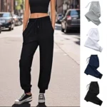 Pure Color Sweatpants for Women All Season Daily Casual Sporty Jogger Pants High Quality Women’s Home Outdoor Comfort Trousers