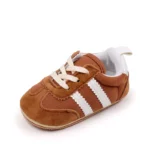 Baby Casual Sports Shoes for Spring Autumn High-Quality TPR Sole Anti-Slip Prewalker For 0-18M Girls And Boys BLS4034