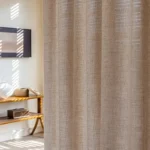 1pc Japanese linen sheer curtain windproof breathable semi dark bedroom living room partition curtain  Mosquito prevention - Image 4