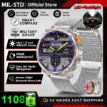 2026 New 1100mah AMOLED Smart Watch Men 170+Sport Fitness LED Flashlight IP69 Waterproof Bluetooth call GPS track Smartwatch iOS - Image 10