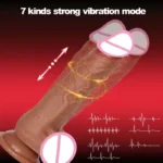 Realistic Dildo Telescopic Vibrator Sexy Adult Vagina Masturbation Female Male Anal - Image 3