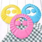 With ear protection models baby shampoo cap adjustable children hairdressing bath thickened bath cap - Image 4
