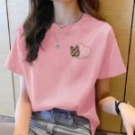Tshirt Women Top Short Sleeve T Shirts New Korean T Shirt for Women - Image 3