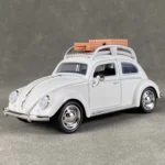 1:32 Volkswagen Beetle Travel Version Compact Sedan Alloy Diecast Model Car Indoor Computer Host Interior DIY Ornaments Present - Image 7