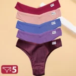 5PCS/Set Cotton Lingerie Panties Sexy Underwear Women Briefs Tangas Female Underpants Pantys Thong Panties Bikini Solid 13 Color - Image 9