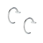 2PCS Trendy 10mm Stainless Steel Punk Clip on Fake Piercing Nose Wrap Lip Rings Unisex Nose Ring Women Men Tusk Body Jewelry - Image 15
