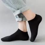 Summer Spring Unisex Solid Color Ankle Socks 10/20/40 Pairs Soft Lightweight No Show Sports Socks for Men Women Bulk Value Pack - Image 3