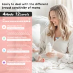 MAMIJOY Electric Breast Pumps With 19/24mm Flange Portable Hands Free Wearable Breast Pump Silent Comfort Breast Milk Extractor - Image 6
