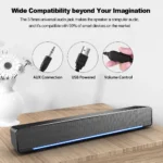 New Soundbar Wired And Wireless Bluetooth 5.0 Speaker For TV Soundbar With Subwoofer Wireless Bluetooth Sound Bar For TV Laptop - Image 5