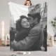 1 Piece of Custom DIY Personalized Photo Blanket for Your Loved One – Flannel Blanket with Personalized Photo, Soft and Warm, Suitable for Sofa, Bed, Office, Car, and Outdoor Travel – a Gift for Men and Women Suitable for All Seasons
