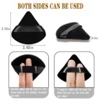 2/6Pcs Triangle Powder Puff Face Makeup Sponge Soft Velvet Cosmetic Puff Blender Beauty Foundation Sponge Make Up Accessories - Image 6