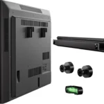 No Stud TV Wall Mount for 22-55 Inch TVs, Low Profile, Max Load 100 lb, Easy Install with Hardware Included
