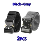 Best Men’s Tactical Belt Versatile Outdoor Hunting Canvas Belt Golf Combat Survival High Quality Canvas Nylon Sport Belt for Man