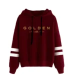 Golden Jungkook Printed Hoodie Fall Winter Woman Hooded Long Sleeve Sweatshirt Female Home Outdoor Comfort Warm Loose Pullover - Image 5