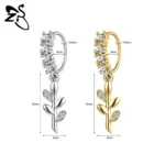ZS 1 Piece 20G Trendy Hoop Nose Rings Women Moon Star Flower Pendant Septum Piercing Ear Helix Cartilage Piercings Jewelry 8MM - Image 19
