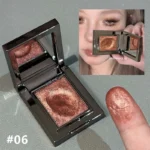Chameleon Dark Green Eyeshadow Palette Fine Easy-To-Apply Sparkling Pearlescent Mashed Potato Eye Shadow Brightening Makeup - Image 7