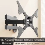Universal Adjustable TV Wall Mount Bracket Universal Rotated Holder TV Mounts for 14 to 32 Inch LCD LED Monitor Flat Panel - Image 7