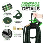 LOVFEN 25/50/75/100/150ft Expandable Water Hose Flexible Magic Garden Hose 10 Pattern Sprayer Nozzle For Pet Cleaning Watering - Image 3