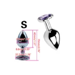Heart Shaped Metal Anal Plug,Butt Anal Plug,6 Colors S/M/L Sizes,Unisex Adult Sex Toys for Men Women,Anal Massager,Pleasure Toy - Image 12