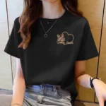 Tshirt Women Top Short Sleeve T Shirts New Korean T Shirt for Women - Image 4
