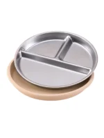 Color Kids 1PCS Stainless Steel Plate Detachable Suction Dishes Baby Feeding Sucker Bowl Food Grade Silicone Food Tray Tableware - Image 13